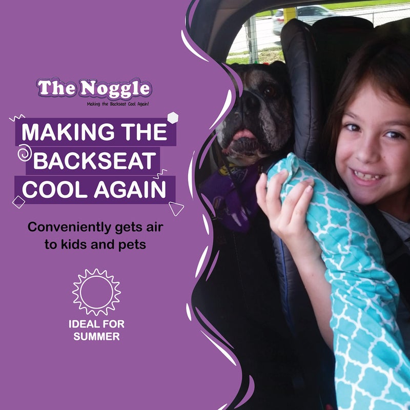 Noggle The Noggle-Making The Backseat Cool Again-Quick & Easy to Use Car Travel Accessories for a Comfy Ride Summer or Winter-Air Vent Extender Hose Directs Cool or Warm Air to Your Kids - 8ft, Black Ice - Image 5